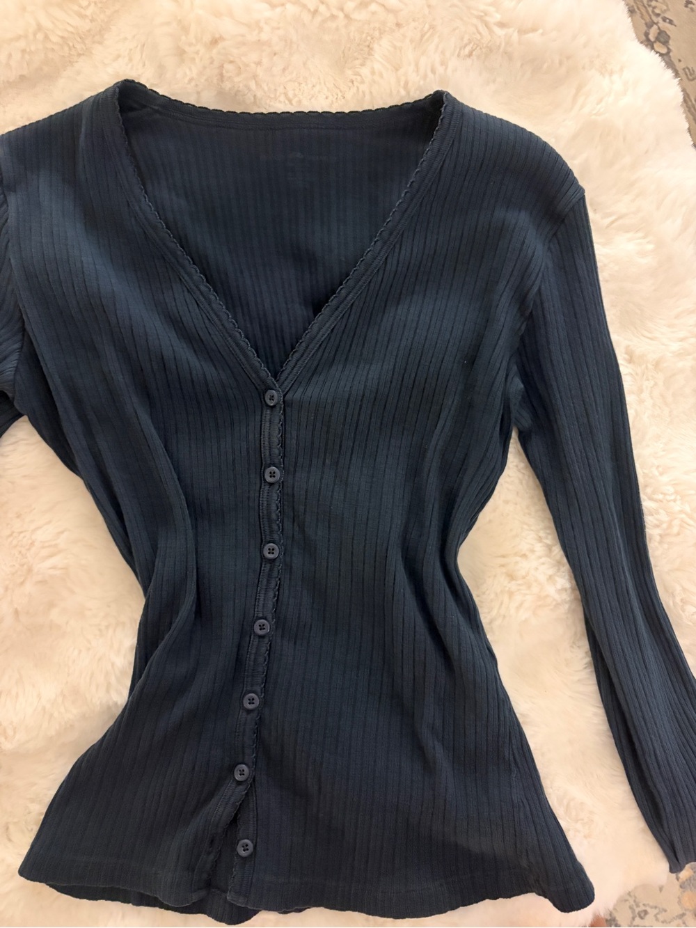 Brandy Melville Navy Blue Longsleeve Cardigan